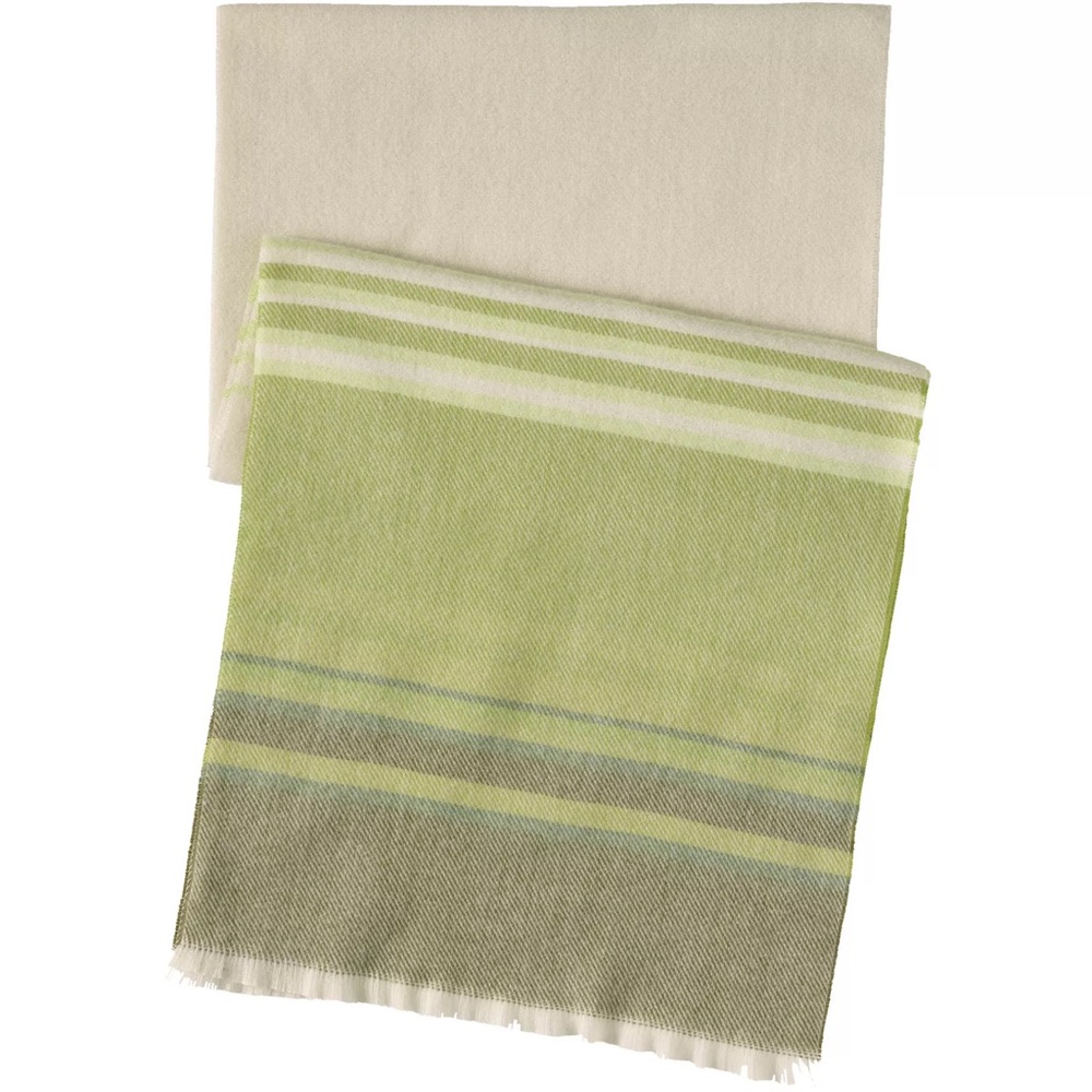 Women's Lands' End CashTouch Pattern Scarf (Green Ombré)